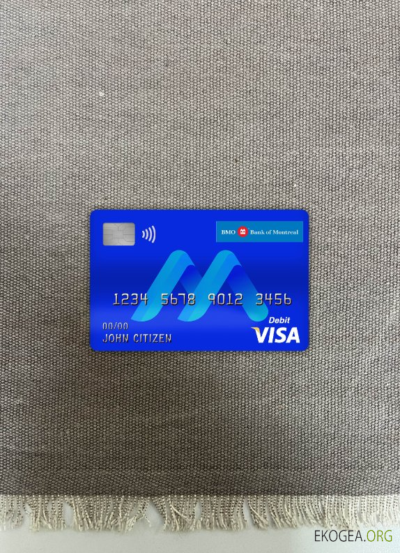 Canada BMO Banque de Montréal Banque Visa carte de débit photolook ,